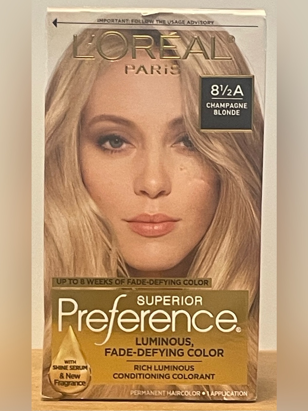 L'Oreal Paris Superior Preference Hair Color - 8.5A Champagne Blonde